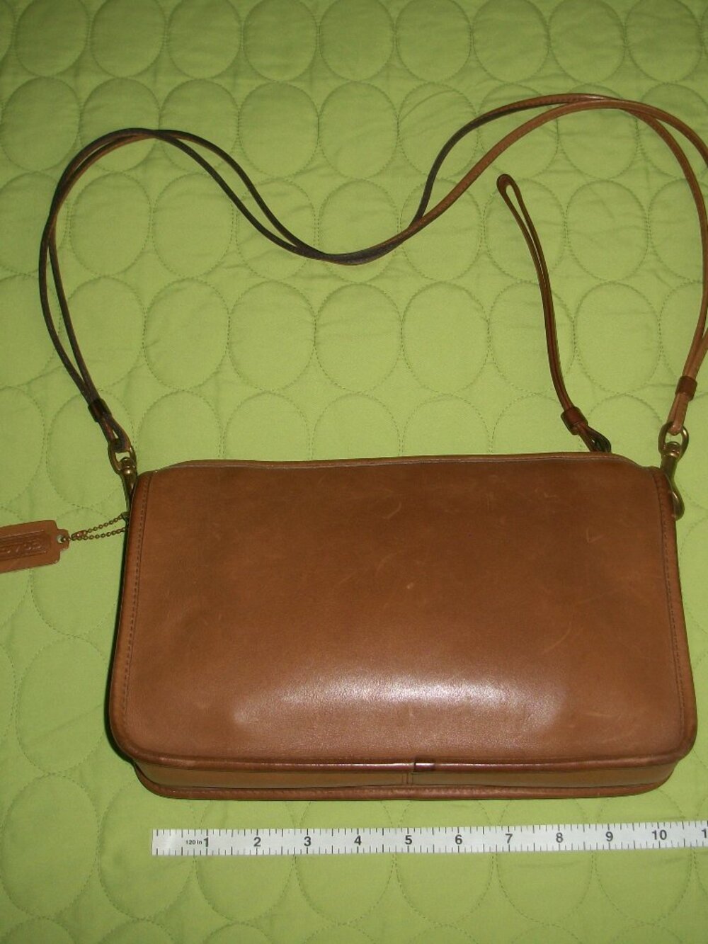 Vintage Coach Tan Color Basic Bag - Style 9455